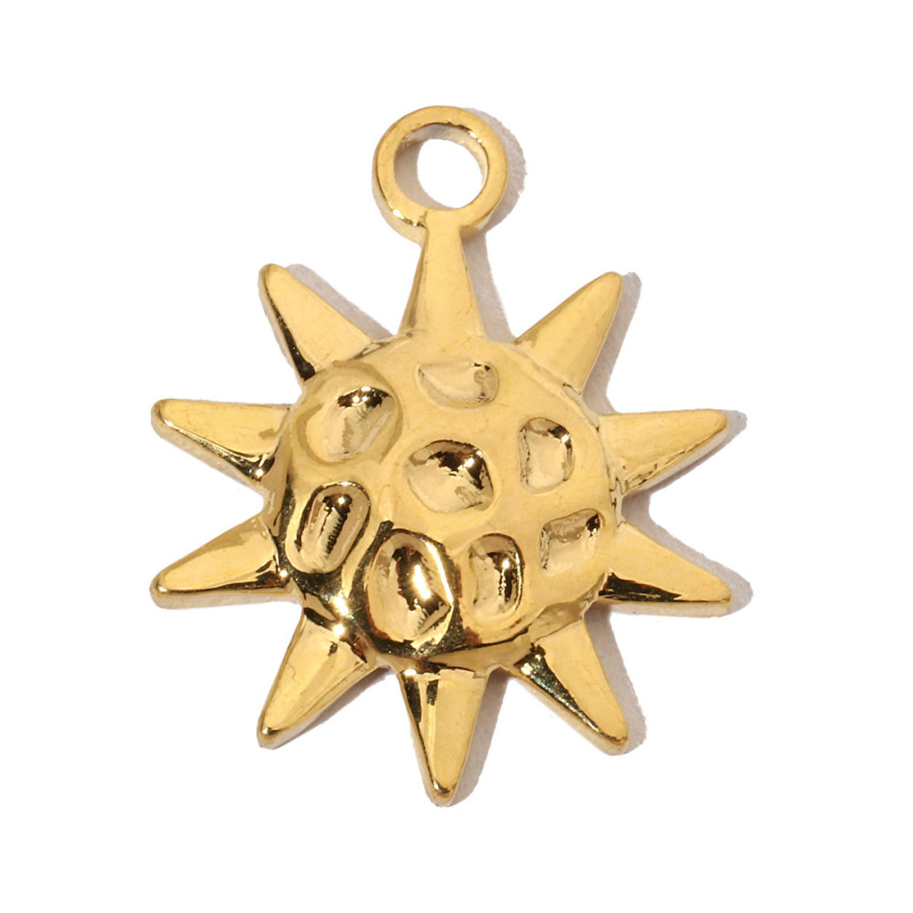 6pcs/pack French Shell Shark Stainless Steel Diy Charms Women Bee Hummingbird Necklace Pendant Sun Bracelets Jewelry