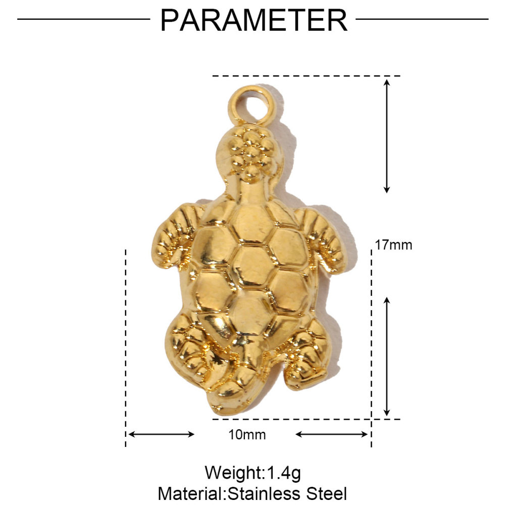 6pcs/pack French Shell Shark Stainless Steel Diy Charms Women Bee Hummingbird Necklace Pendant Sun Bracelets Jewelry