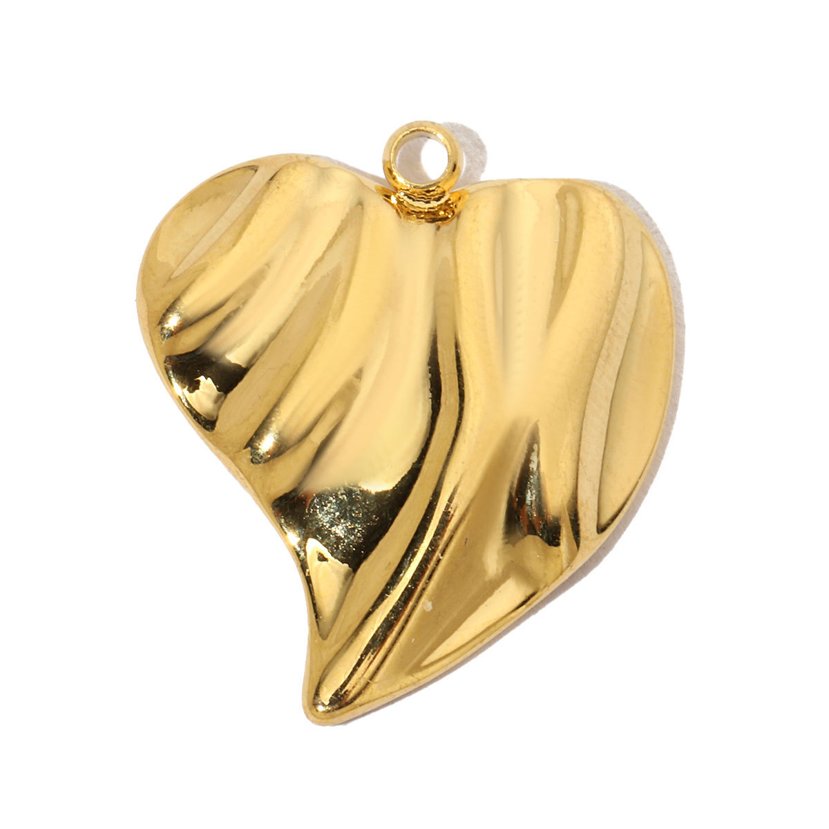 6pcs/pack French Hollow Stone Heart Stainless Steel Diy Charms Women Clover Star Bracelet Pendant Love Jewelry