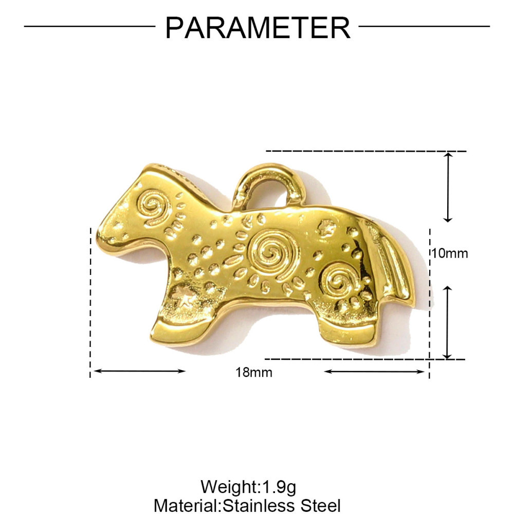6pcs/pack Cute Stainless Steel Coffe Cup Doughnut Necklace Pendants Enamel Dog Bow Knot DIY Charms Women Love Heart Jewelry