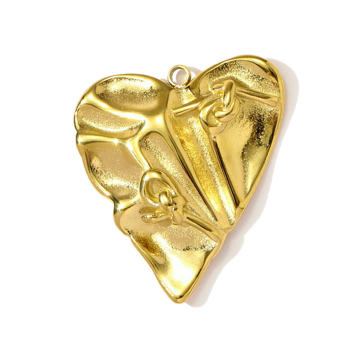 6pcs/pack French Retro Stainless Steel Love Heart Leaf Necklace Pendants Durian Axe DIY Earring Charms Women Dragonfly Jewelry