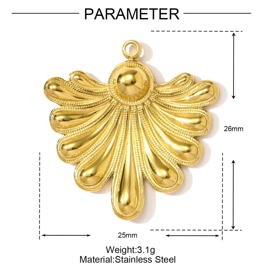 6pcs/pack French Retro Stainless Steel Love Heart Leaf Necklace Pendants Durian Axe DIY Earring Charms Women Dragonfly Jewelry