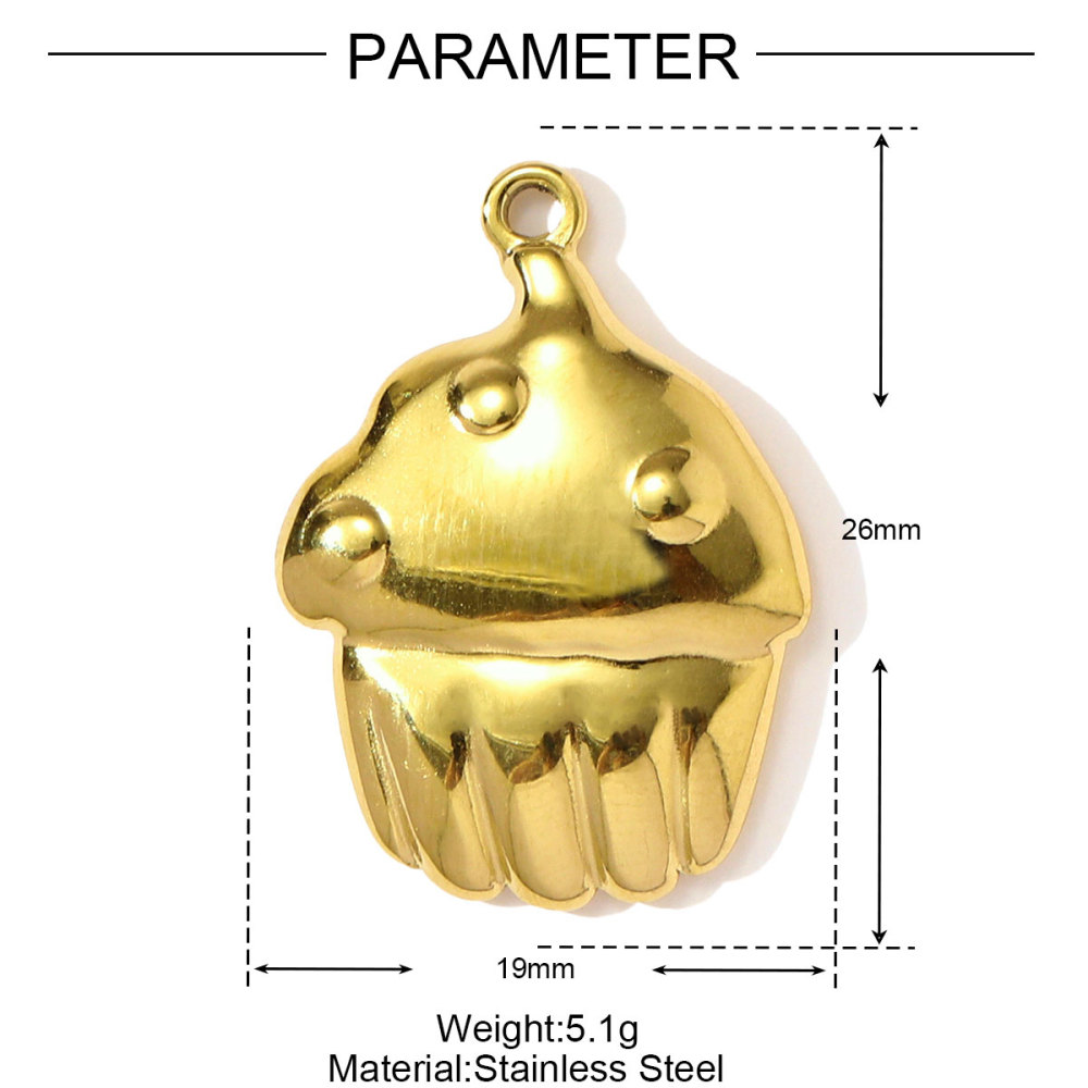 6pcs/pack French Retro Stainless Steel Love Heart Leaf Necklace Pendants Durian Axe DIY Earring Charms Women Dragonfly Jewelry