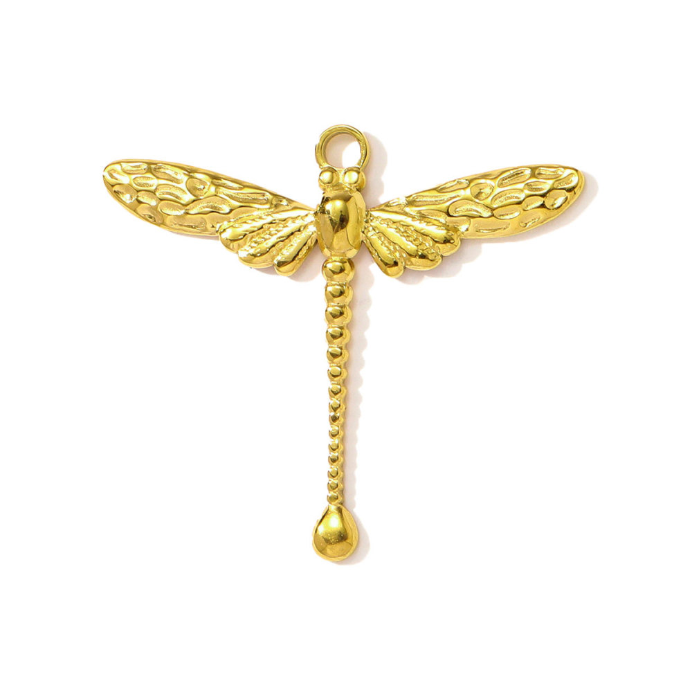 6pcs/pack French Retro Stainless Steel Love Heart Leaf Necklace Pendants Durian Axe DIY Earring Charms Women Dragonfly Jewelry