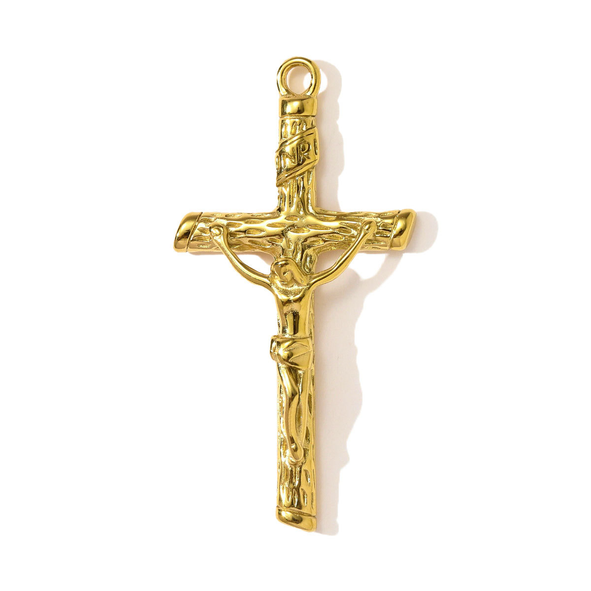 6pcs/pack Wholesale Stainless Steel Jesus Cross Hand Necklace Pendants Flower Shell DIY Earring Charms Women Love Heart Jewelry