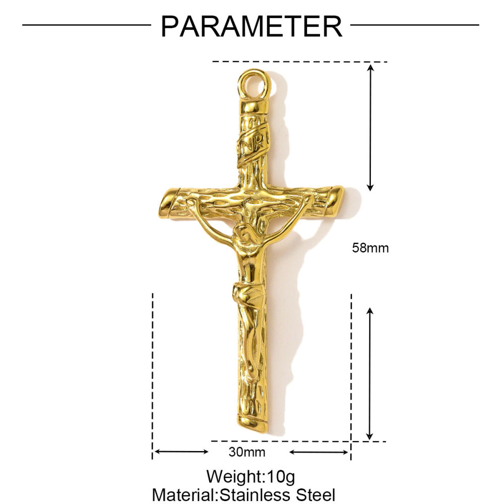 6pcs/pack Wholesale Stainless Steel Jesus Cross Hand Necklace Pendants Flower Shell DIY Earring Charms Women Love Heart Jewelry