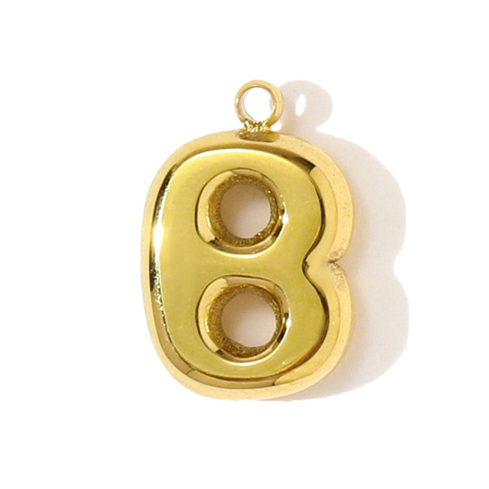 6pcs/pack Stainless Steel 18k Gold 26 A-Z Letter Necklace Pendants English Alphabet DIY Bracelet Charms Woman Jewelry Wholesale