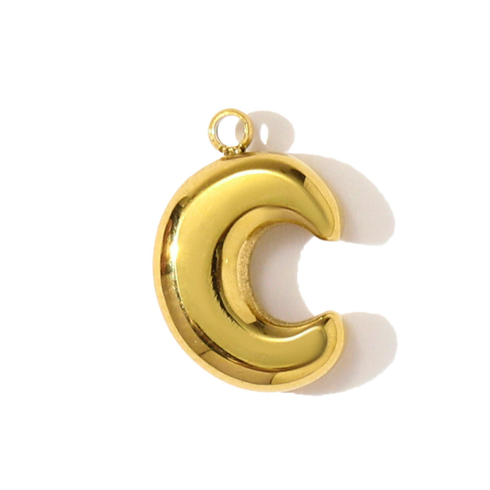 6pcs/pack Stainless Steel 18k Gold 26 A-Z Letter Necklace Pendants English Alphabet DIY Bracelet Charms Woman Jewelry Wholesale