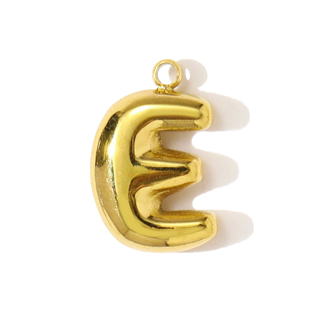 6pcs/pack Stainless Steel 18k Gold 26 A-Z Letter Necklace Pendants English Alphabet DIY Bracelet Charms Woman Jewelry Wholesale