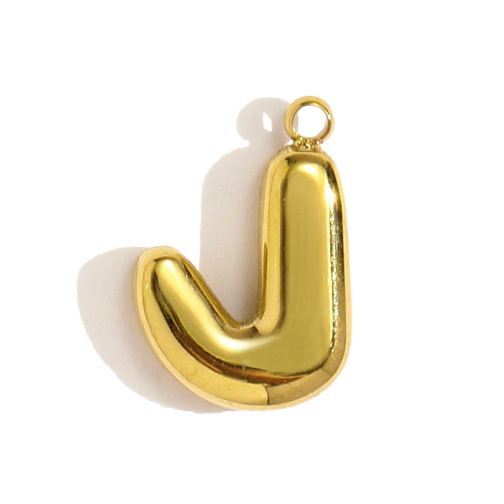 6pcs/pack Stainless Steel 18k Gold 26 A-Z Letter Necklace Pendants English Alphabet DIY Bracelet Charms Woman Jewelry Wholesale