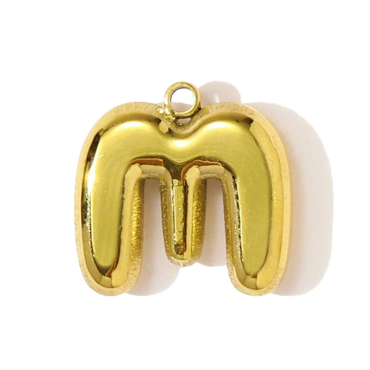 6pcs/pack Stainless Steel 18k Gold 26 A-Z Letter Necklace Pendants English Alphabet DIY Bracelet Charms Woman Jewelry Wholesale