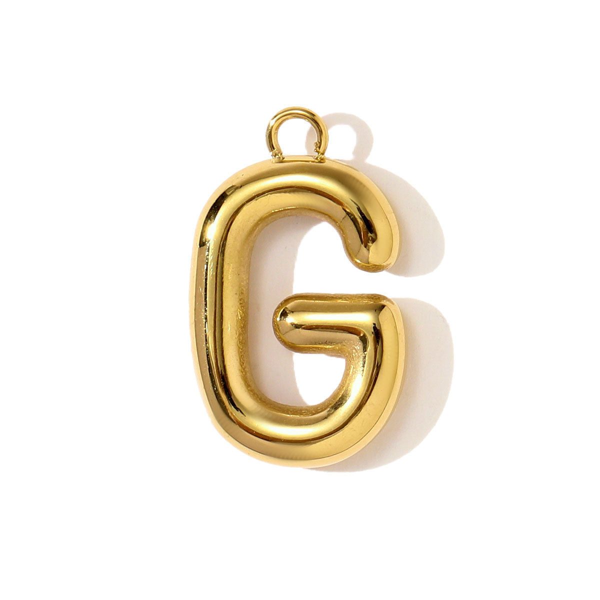 6pcs/pack Stainless Steel Initial English Alphant Necklace Pendants Capital Letter Name DIY Earring Charms Woman Jewelry Wholesale