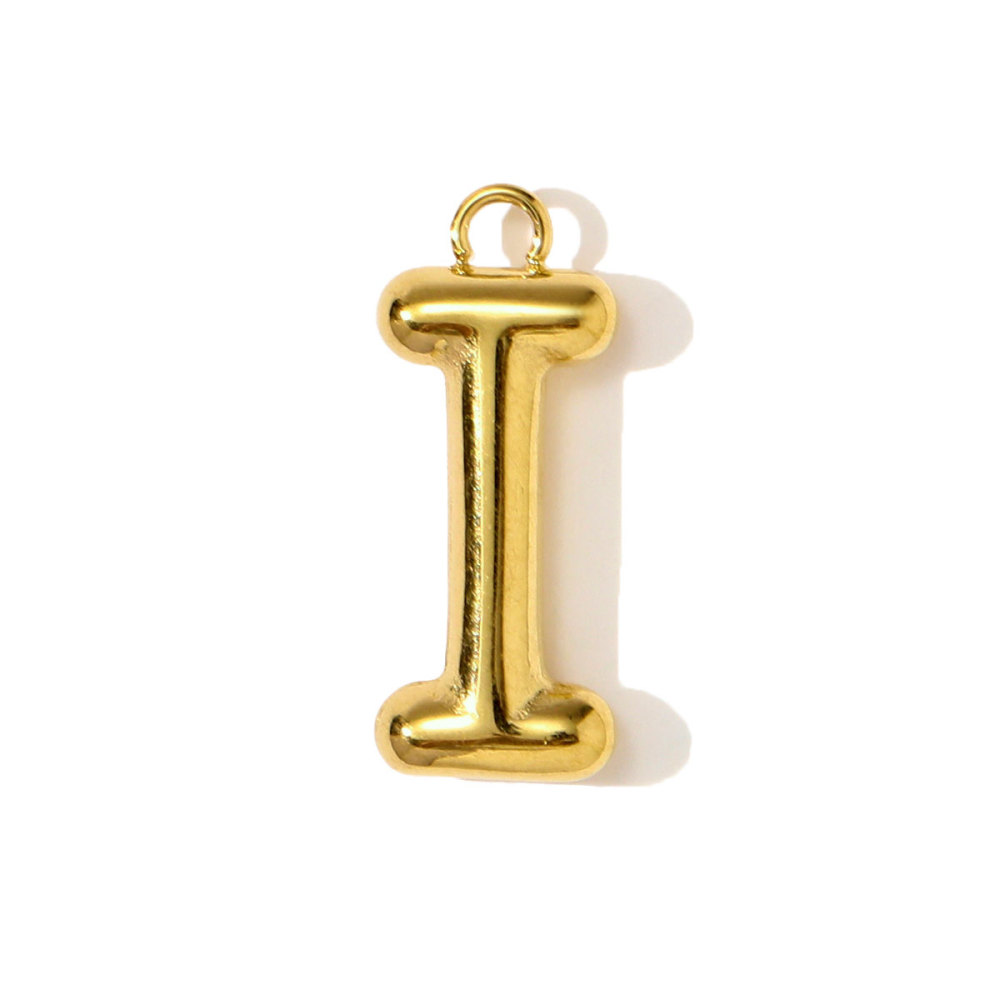 6pcs/pack Stainless Steel Initial English Alphant Necklace Pendants Capital Letter Name DIY Earring Charms Woman Jewelry Wholesale