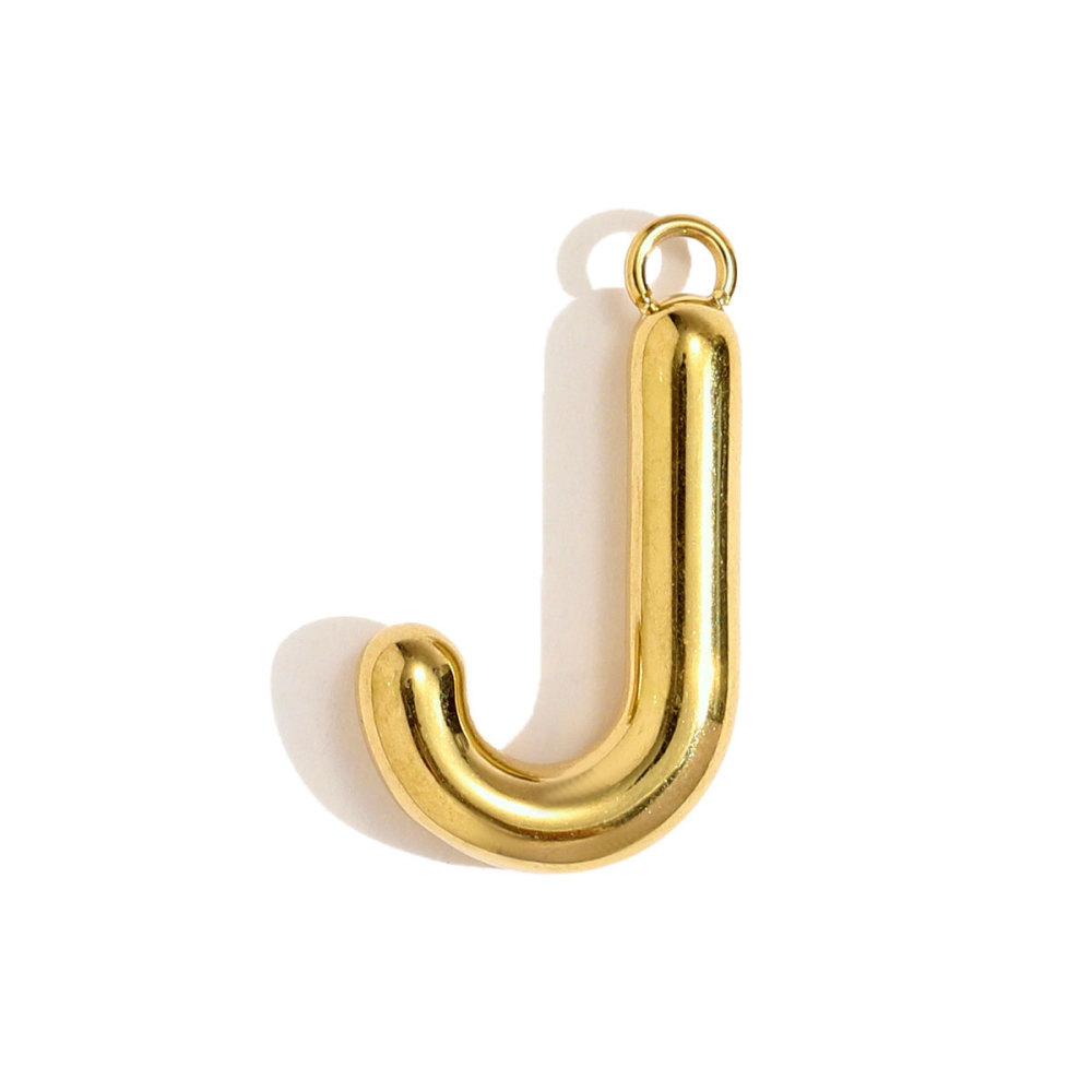 6pcs/pack Stainless Steel Initial English Alphant Necklace Pendants Capital Letter Name DIY Earring Charms Woman Jewelry Wholesale