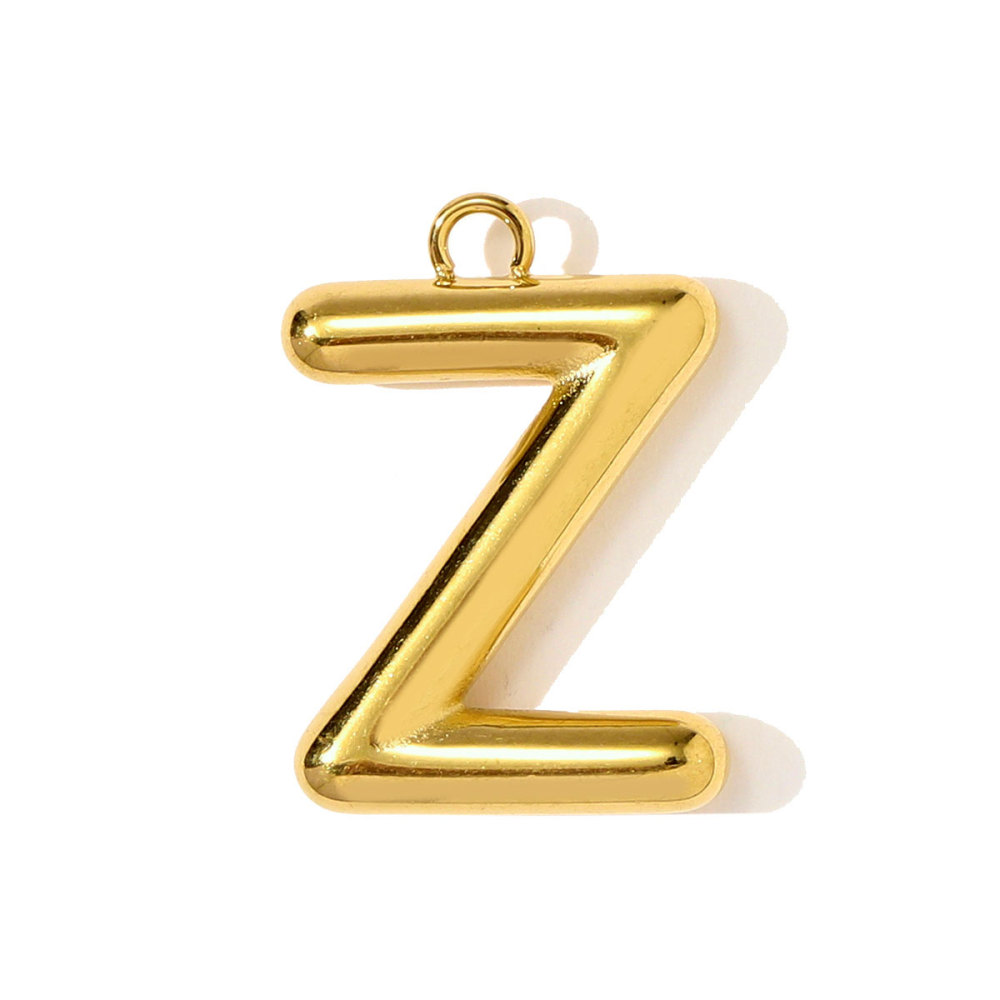 6pcs/pack Stainless Steel Initial English Alphant Necklace Pendants Capital Letter Name DIY Earring Charms Woman Jewelry Wholesale