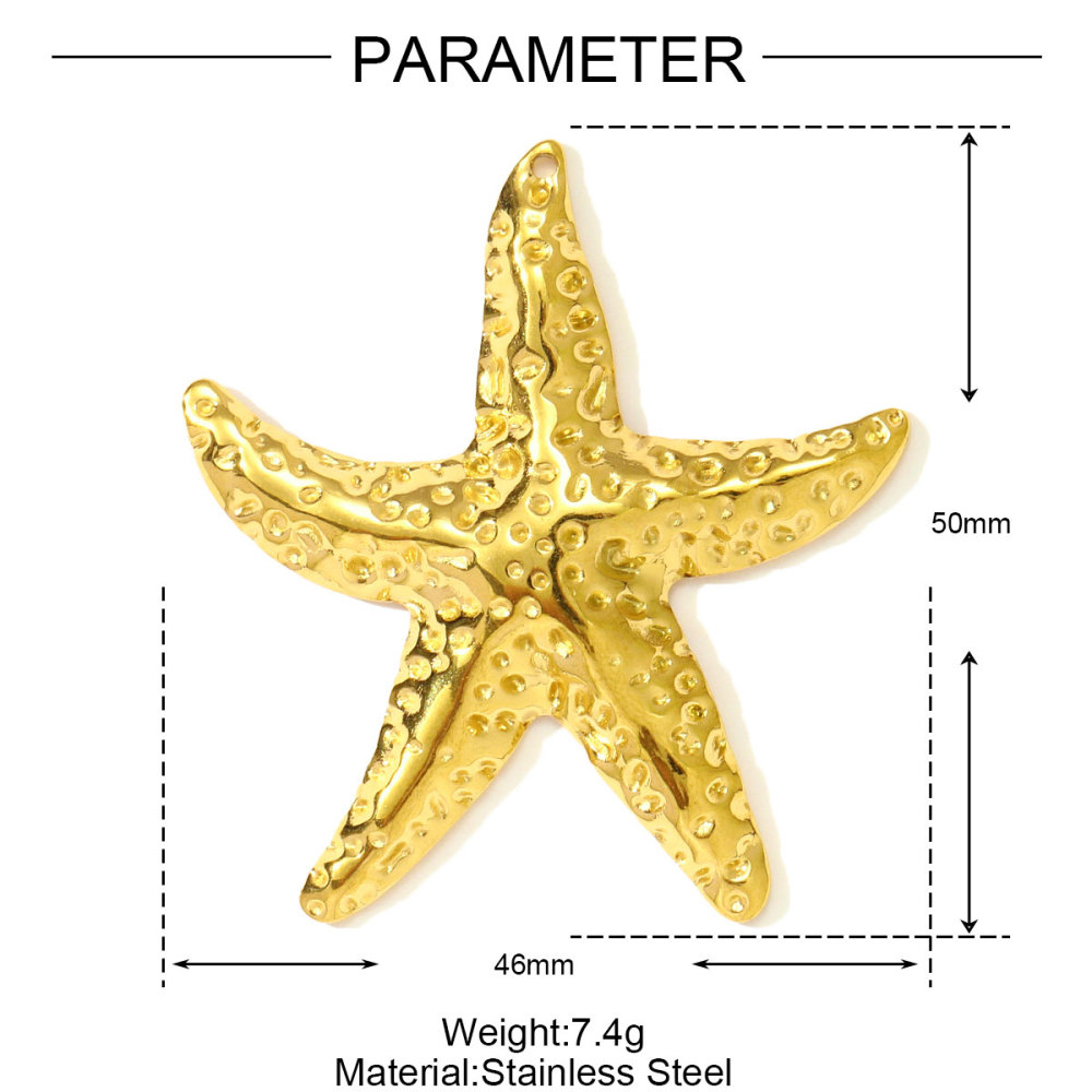 6pcs/pack Wholesale Stainless Steel Big Sun Conch Necklace Pendants Butterfly Starfish DIY Earring Charms Women Flower Heart Jewelry