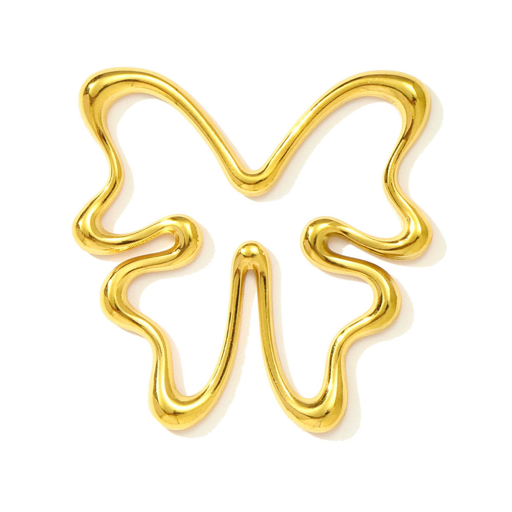 6pcs/pack Wholesale Stainless Steel Big Sun Conch Necklace Pendants Butterfly Starfish DIY Earring Charms Women Flower Heart Jewelry
