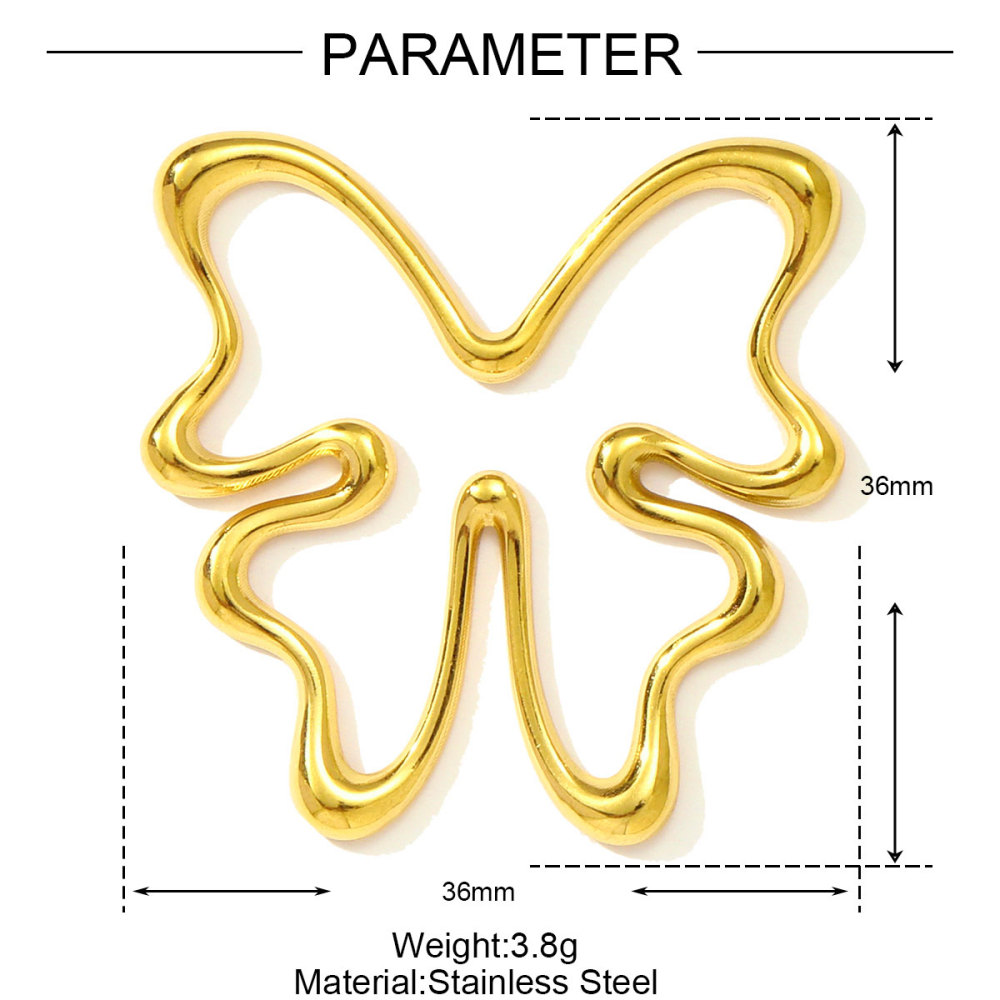 6pcs/pack Wholesale Stainless Steel Big Sun Conch Necklace Pendants Butterfly Starfish DIY Earring Charms Women Flower Heart Jewelry