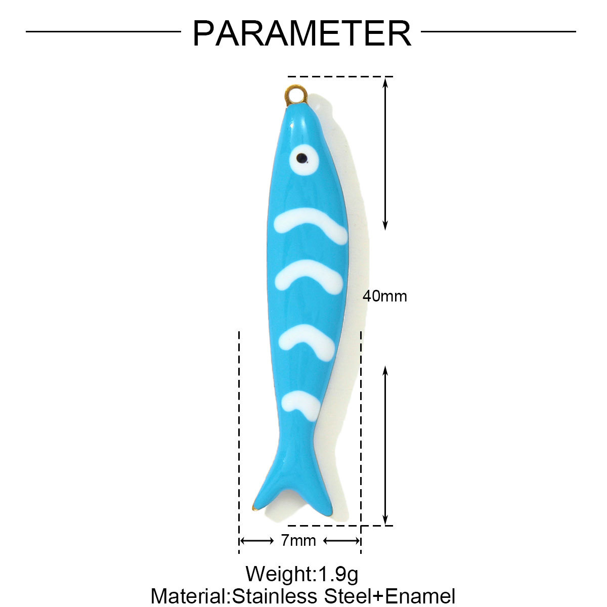 6pcs/pack Fashion Stainless Steel Enamel Shell DIY Charms Mermaid Tail Necklace Pendants Women Sea Fish Jewelry Wholesale