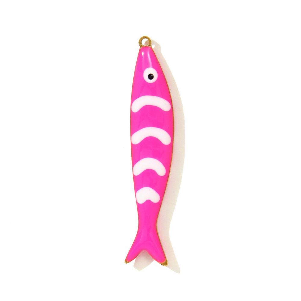 6pcs/pack Fashion Stainless Steel Enamel Shell DIY Charms Mermaid Tail Necklace Pendants Women Sea Fish Jewelry Wholesale