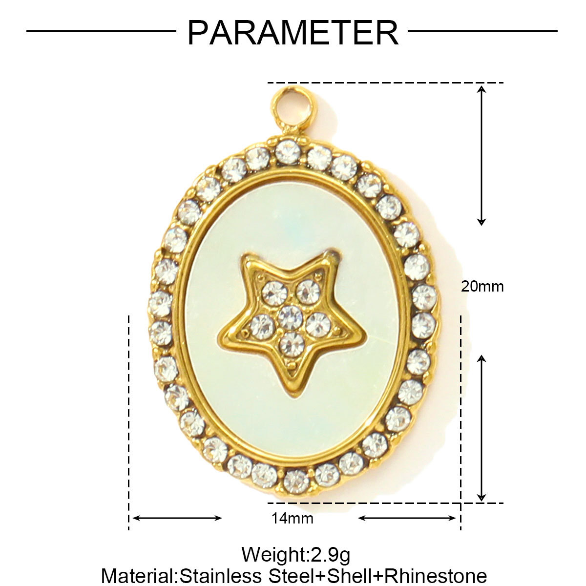 6pcs/pack Enamel Oval Cross Star Stainless Steel DIY Charms Butter Fruit Sun Necklace Pendants Woman Eye Heart Jewelry Wholesale