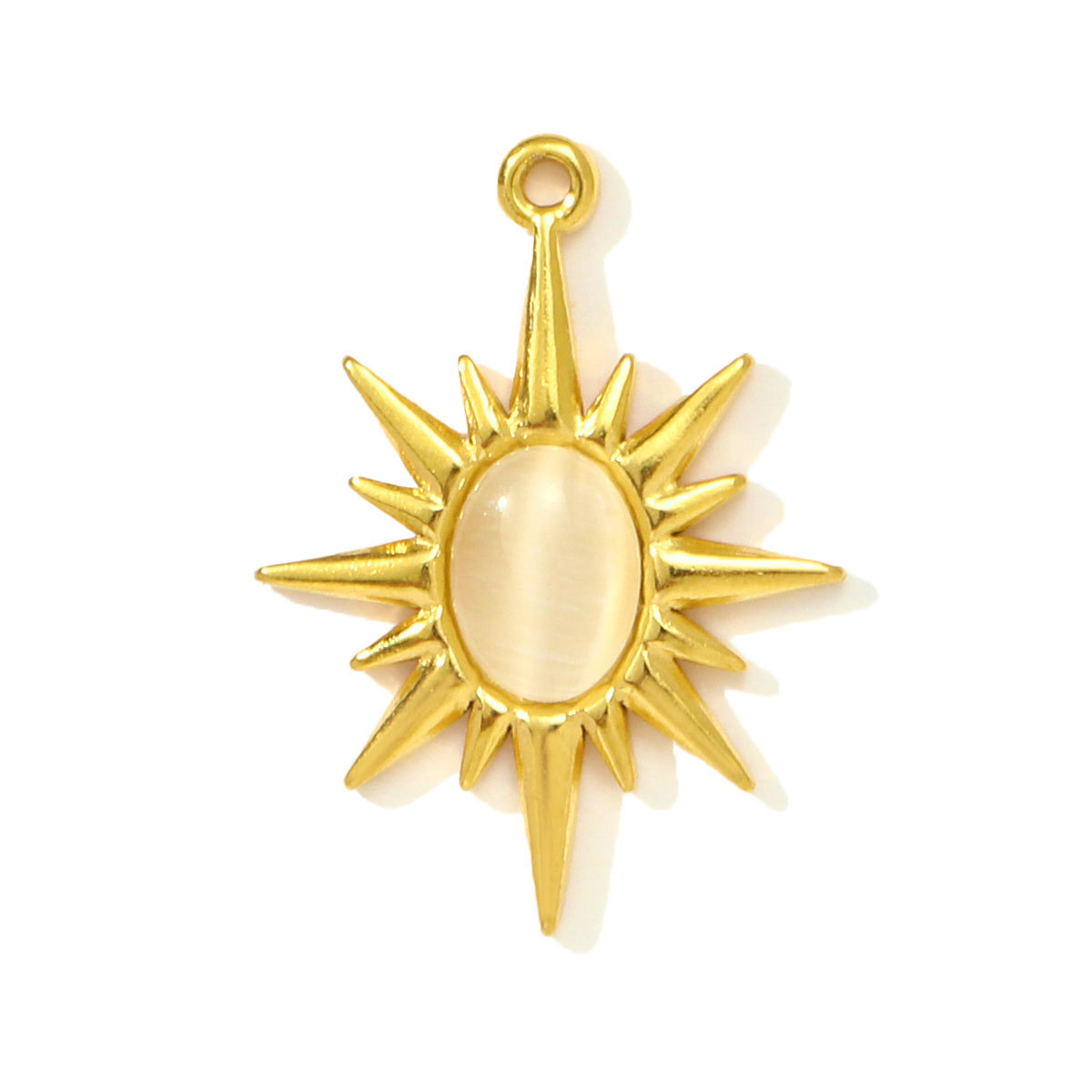 6pcs/pack Enamel Oval Cross Star Stainless Steel DIY Charms Butter Fruit Sun Necklace Pendants Woman Eye Heart Jewelry Wholesale