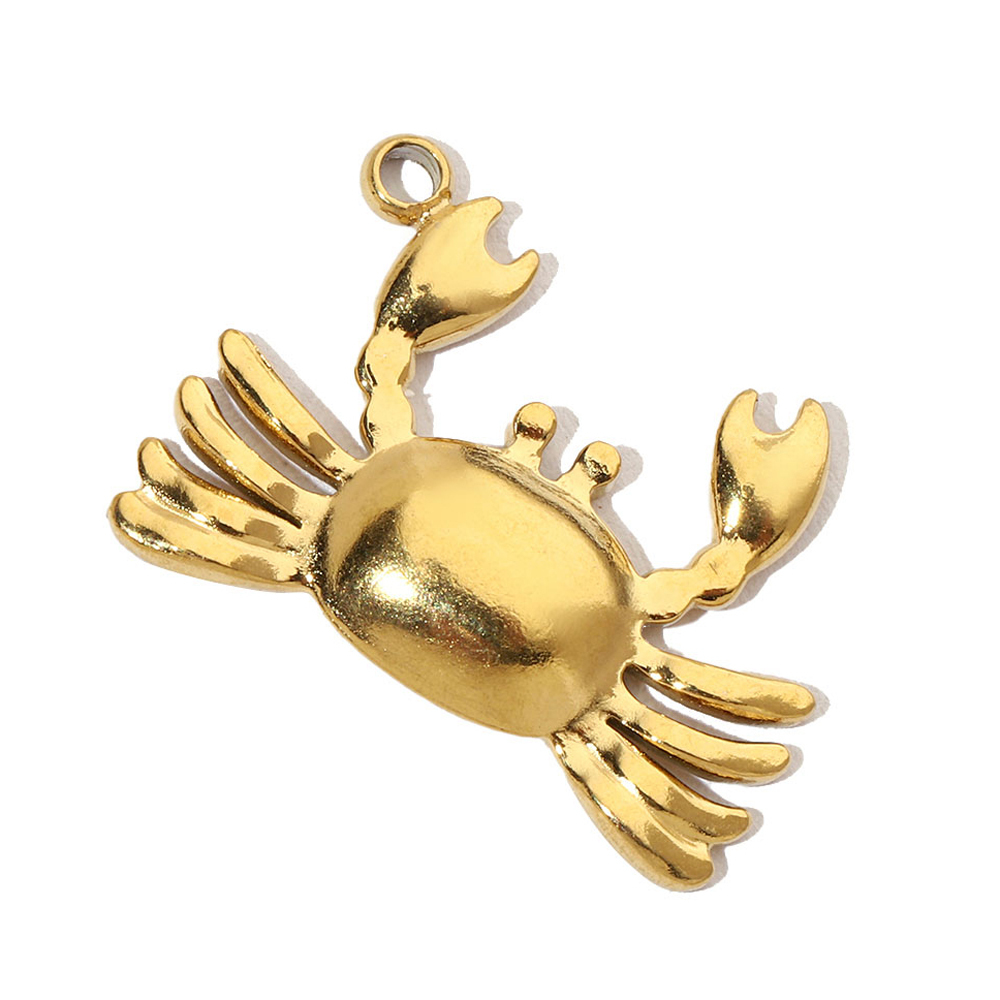 6pcs/pack Stainless Steel Enamel Coral Shrimp DIY Earring Charms Ocean Style Fish Bone Necklace Pendants Woman Beach Jewelry