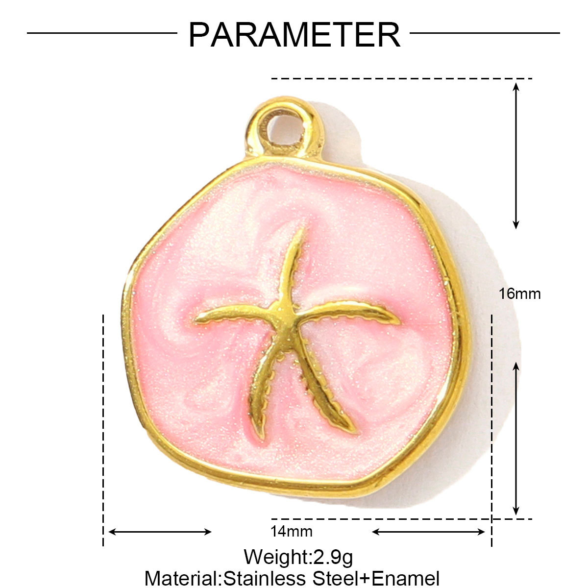 6pcs/pack Stainless Steel Enamel Coral Shrimp DIY Earring Charms Ocean Style Fish Bone Necklace Pendants Woman Beach Jewelry