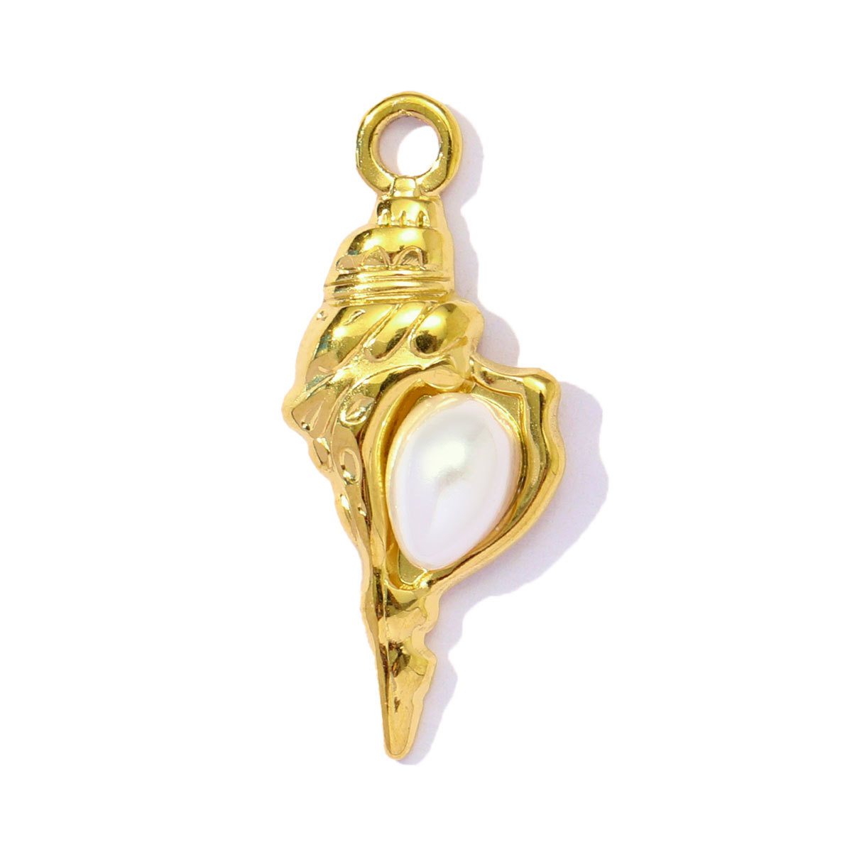 6pcs/pack Stainless Steel Enamel Coral Shrimp DIY Earring Charms Ocean Style Fish Bone Necklace Pendants Woman Beach Jewelry