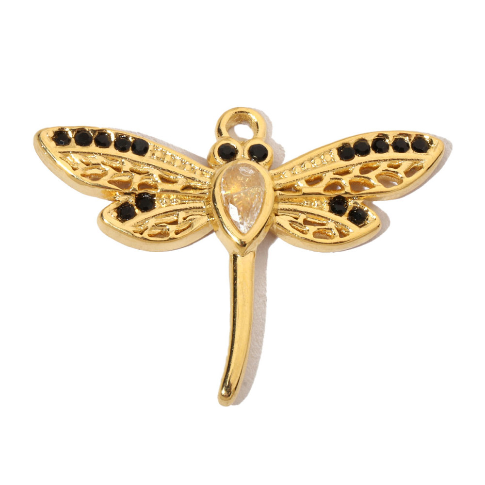6pcs/pack Luxury Stone Peace Dove Stainless Steel Diy Charms Women Hummingbird Necklace Pendant Dragonfly Jewelry