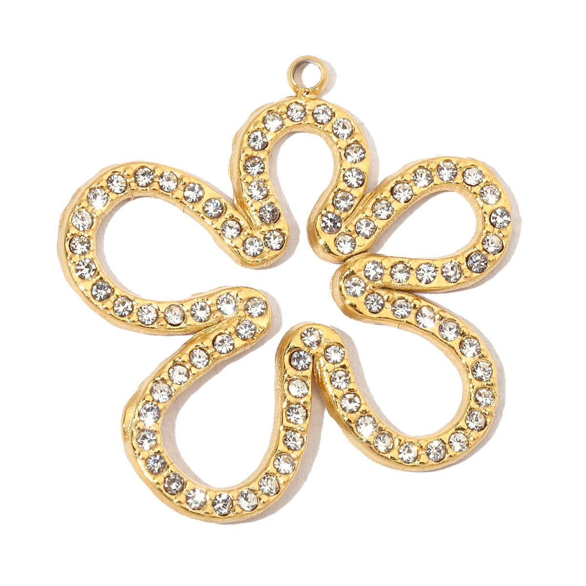 6pcs/pack French Leaf Stainless Steel Necklace Pendant Women Colorful Stone Tree of Life DIY Charms Flower Jewelry