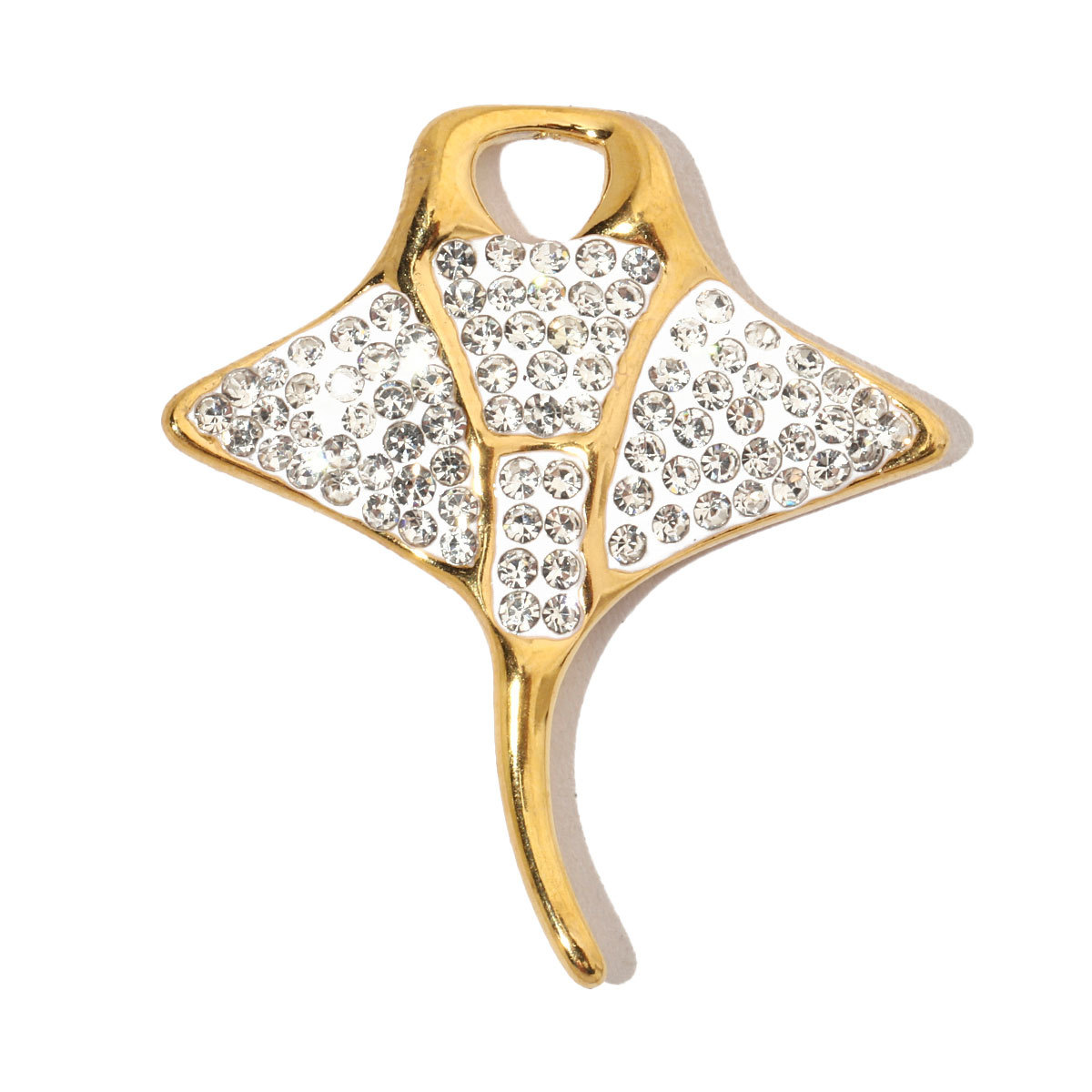 6pcs/pack French Crystal Star Heart Stainless Steel Diy Charms Women Starfish Butterfly Necklace Pendant Turtle Jewelry