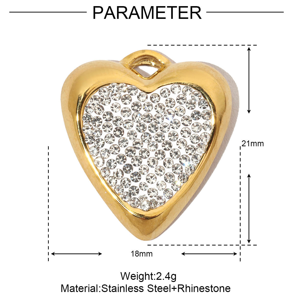 6pcs/pack French Crystal Star Heart Stainless Steel Diy Charms Women Starfish Butterfly Necklace Pendant Turtle Jewelry