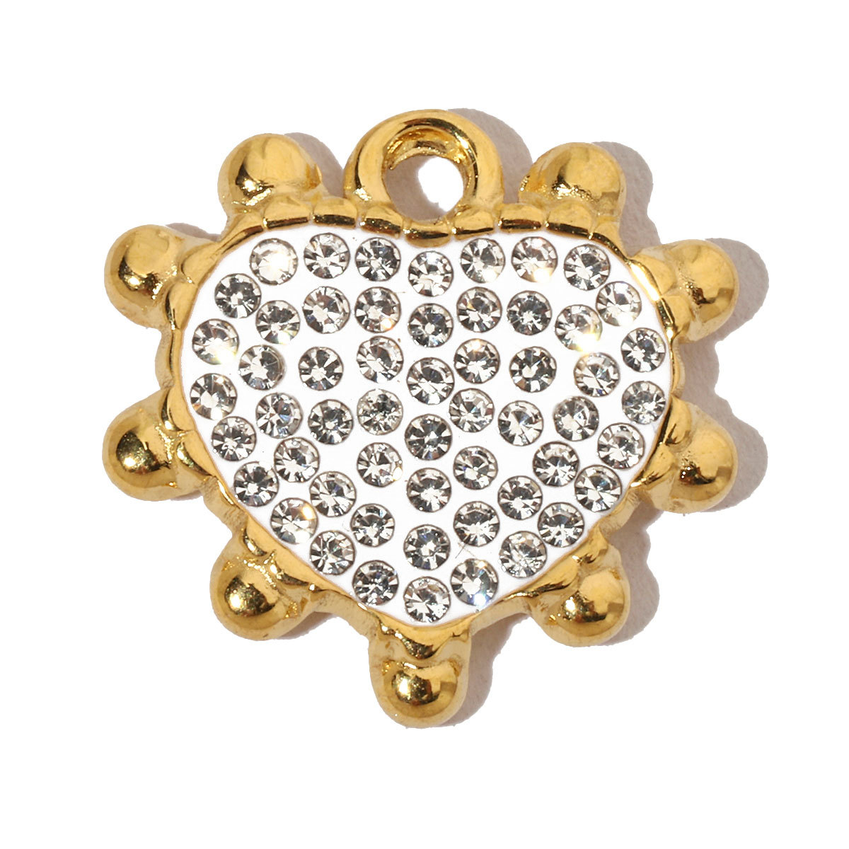 6pcs/pack French Crystal Star Heart Stainless Steel Diy Charms Women Starfish Butterfly Necklace Pendant Turtle Jewelry