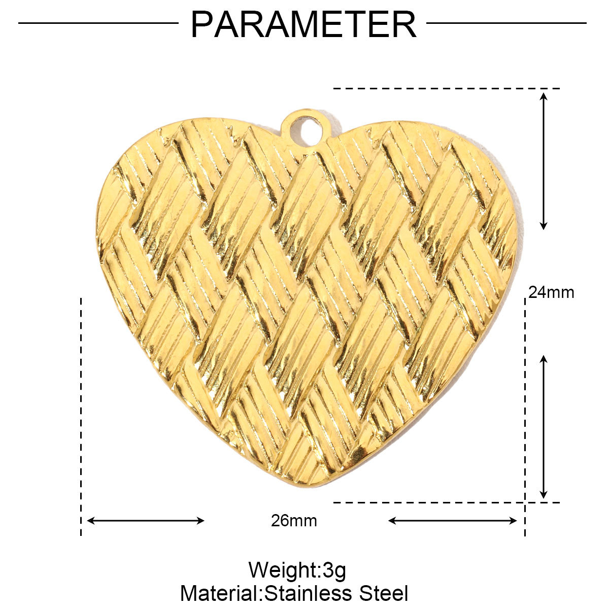 6pcs/pack French Individual Heart Stainless Steel Diy Charms Women Enamel Flower Necklace Pendant Love Jewelry