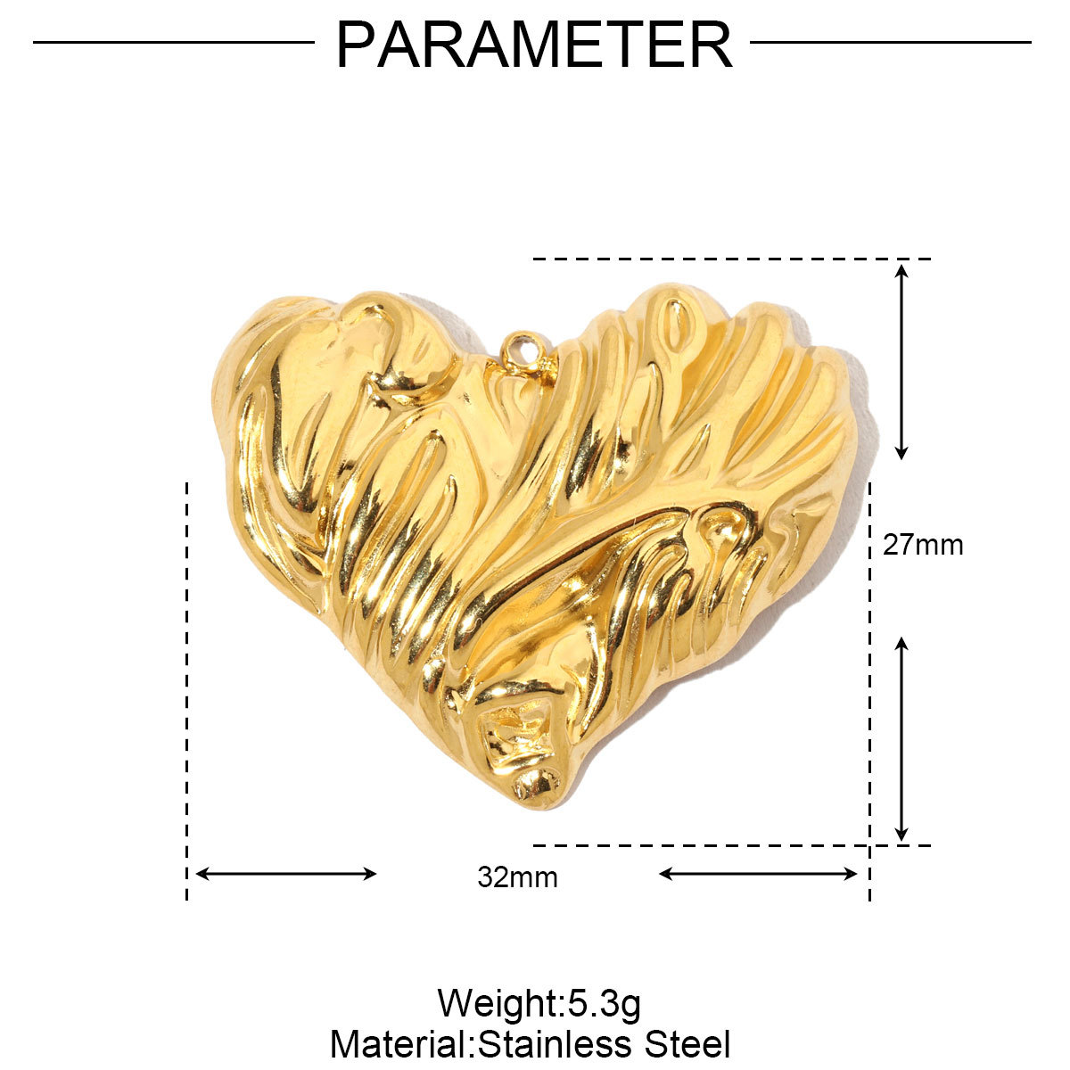 6pcs/pack French Individual Heart Stainless Steel Diy Charms Women Enamel Flower Necklace Pendant Love Jewelry