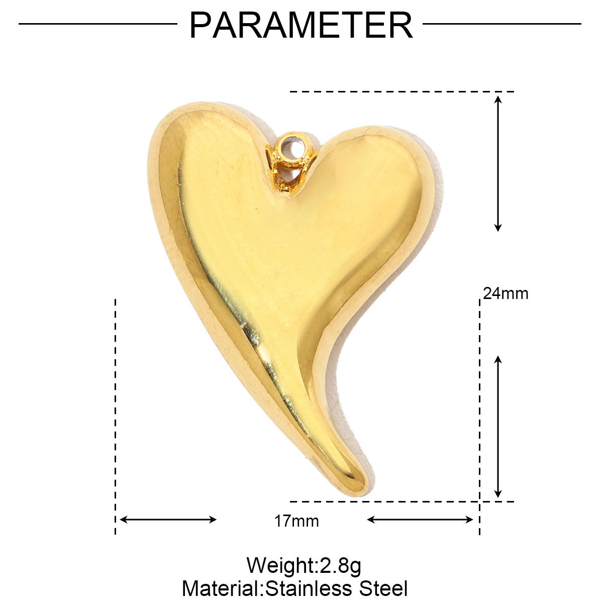 6pcs/pack French Individual Heart Stainless Steel Diy Charms Women Enamel Flower Necklace Pendant Love Jewelry
