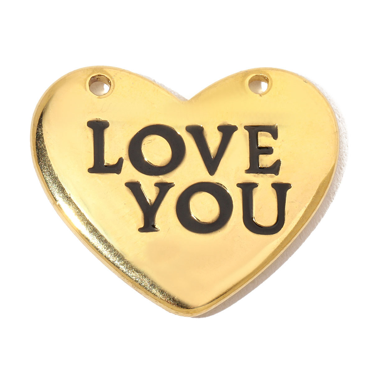 6pcs/pack French Individual Heart Stainless Steel Diy Charms Women Enamel Flower Necklace Pendant Love Jewelry
