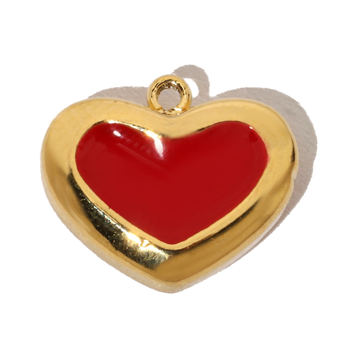 6pcs/pack French Antique Blank Heart Stainless Steel Diy Bracelet Charms Women Lock Key Necklace Pendant Enamel Love Jewelry