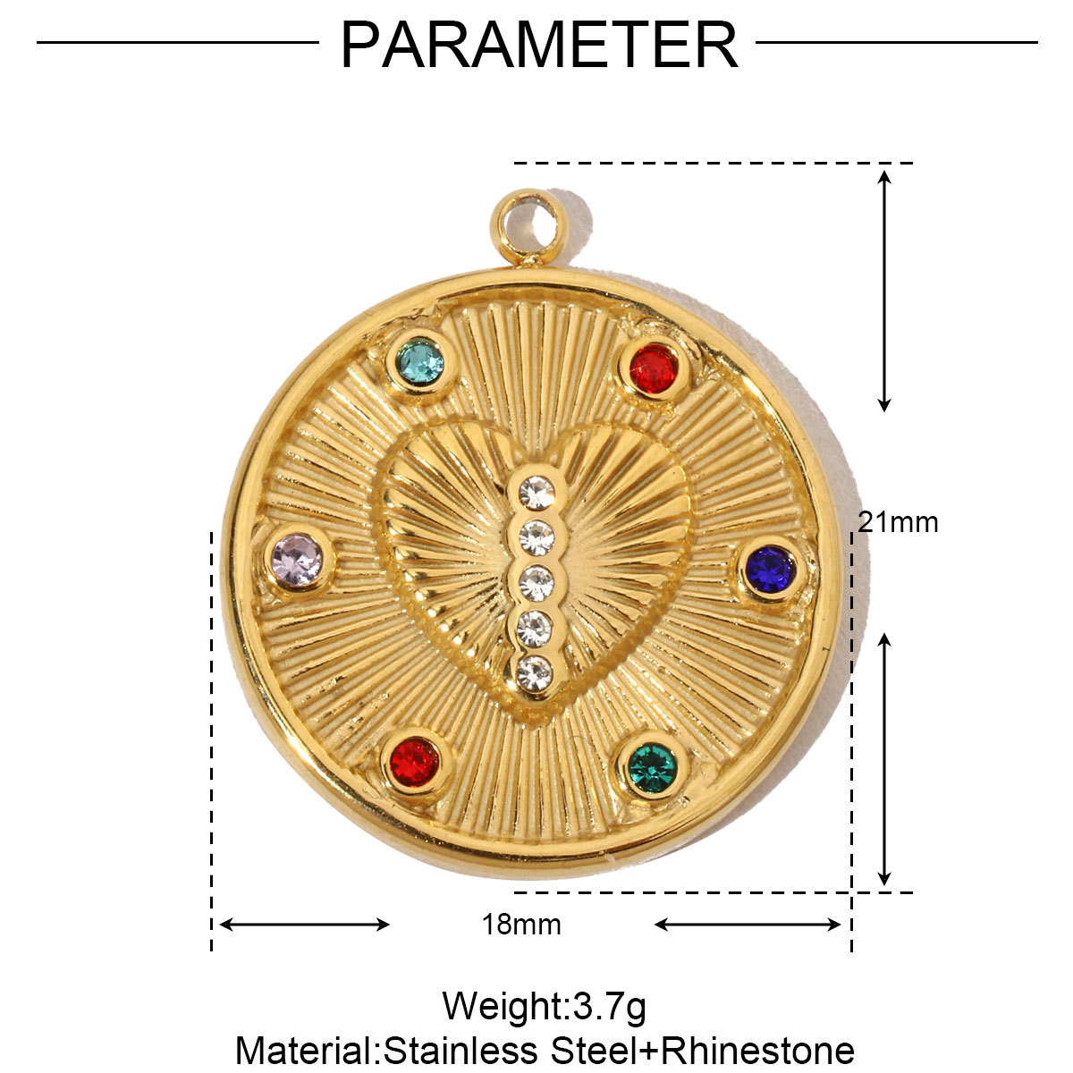 6pcs/pack French Antique Coin Cross Stainless Steel Diy Charms Women Stone Bird Butterfly Necklace Pendant Hand Bracelet Jewelry