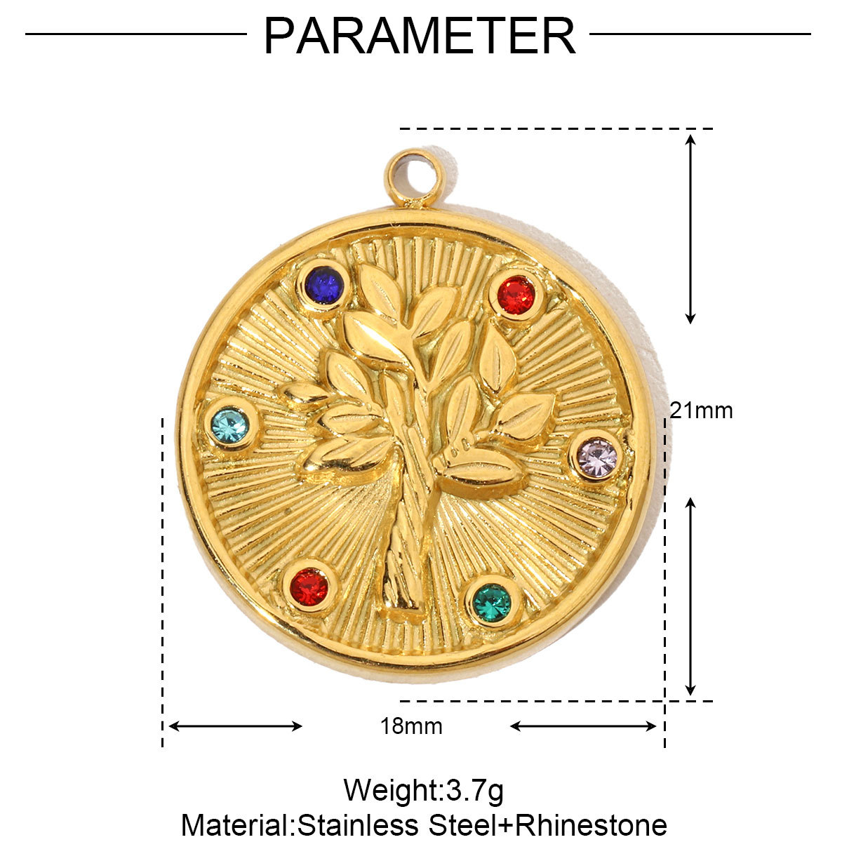 6pcs/pack French Antique Coin Cross Stainless Steel Diy Charms Women Stone Bird Butterfly Necklace Pendant Hand Bracelet Jewelry