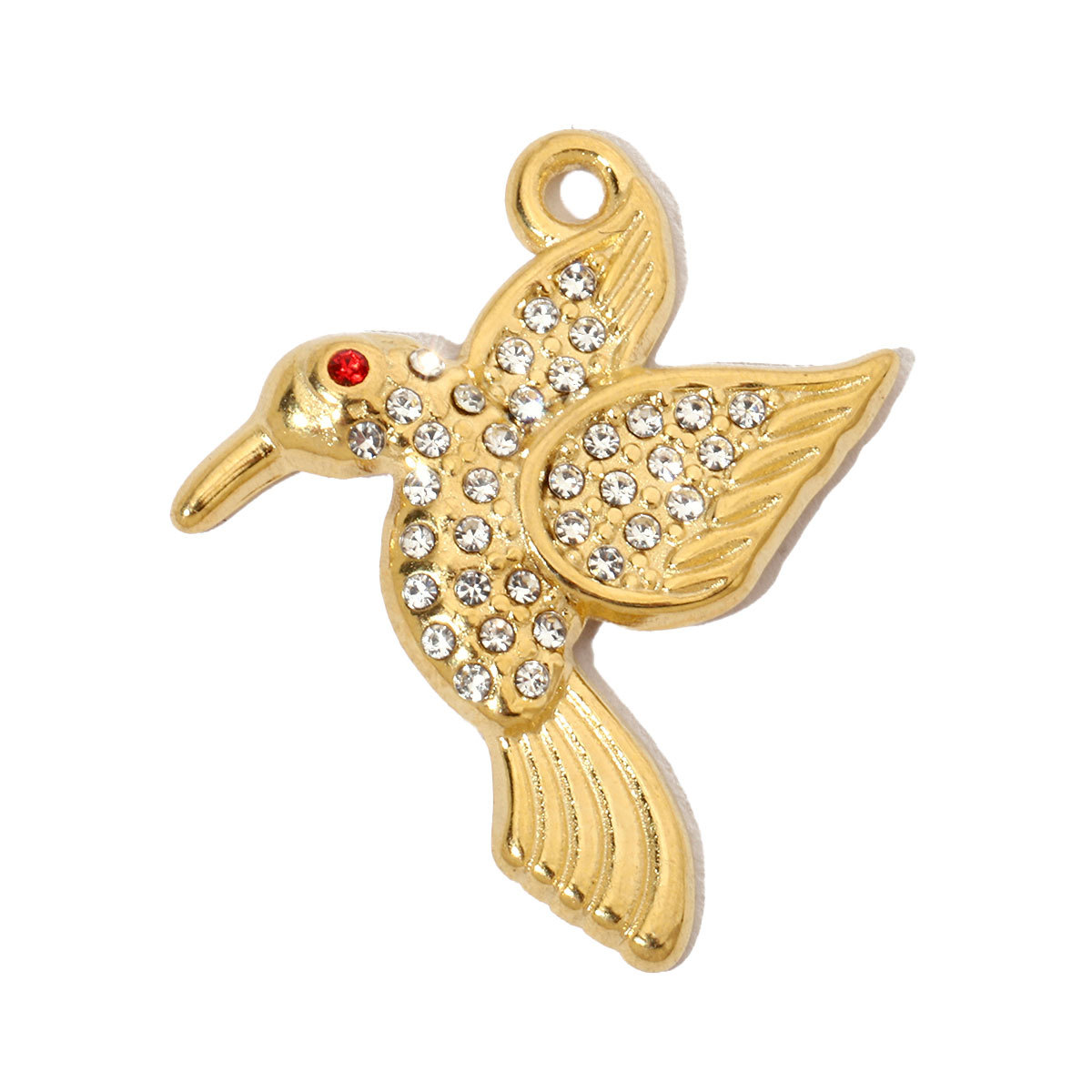 6pcs/pack French Antique Coin Cross Stainless Steel Diy Charms Women Stone Bird Butterfly Necklace Pendant Hand Bracelet Jewelry