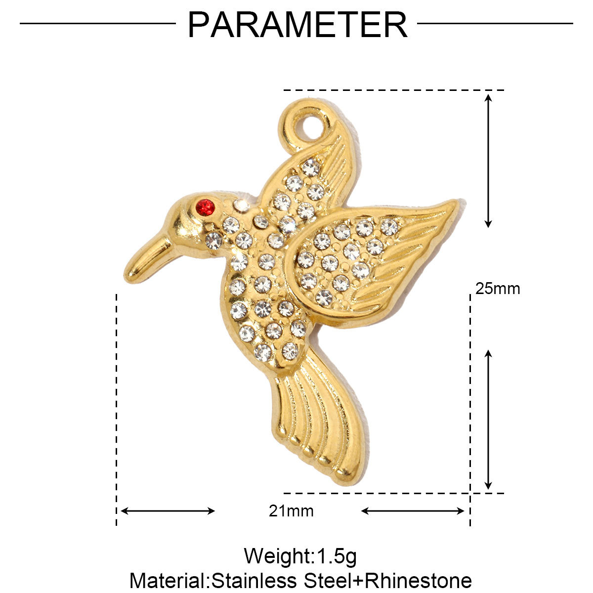 6pcs/pack French Antique Coin Cross Stainless Steel Diy Charms Women Stone Bird Butterfly Necklace Pendant Hand Bracelet Jewelry