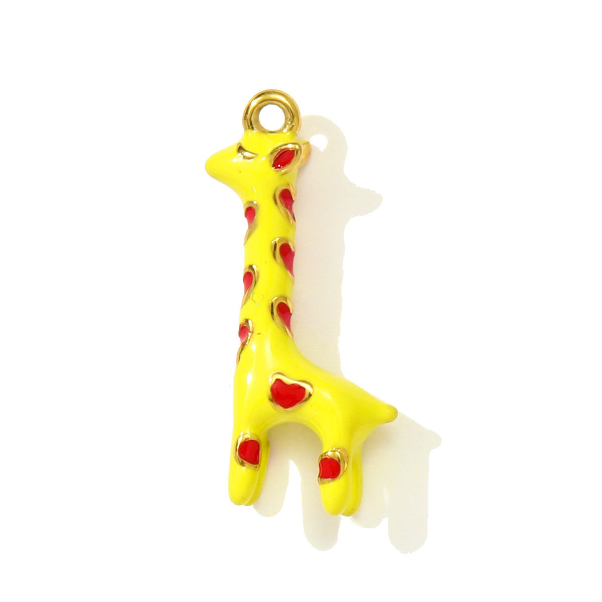 6pcs/pack Cute Stainless Steel Enamel Leaf Mango Papaya DIY Charms Corn Eggplant Necklace Pendants Woman Vegetable Fruit Jewelry