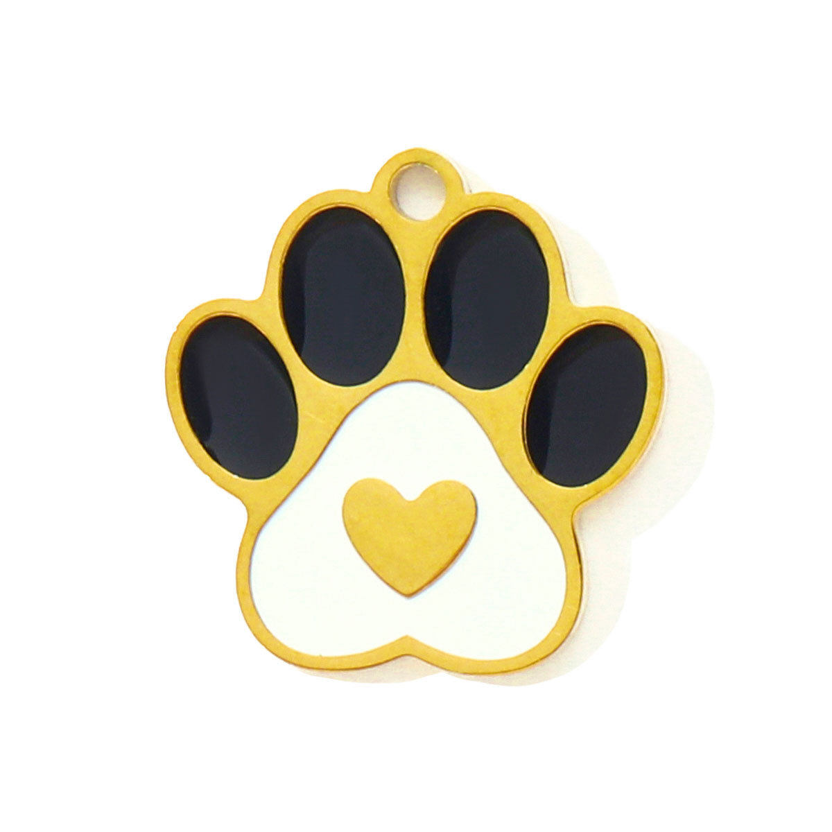 6pcs/pack Evil Eye Hamsa Hand Enamel DIY Bracelet Charms Dog Paw Necklace Pendants Stainless Steel Skate Shoes Jewelry