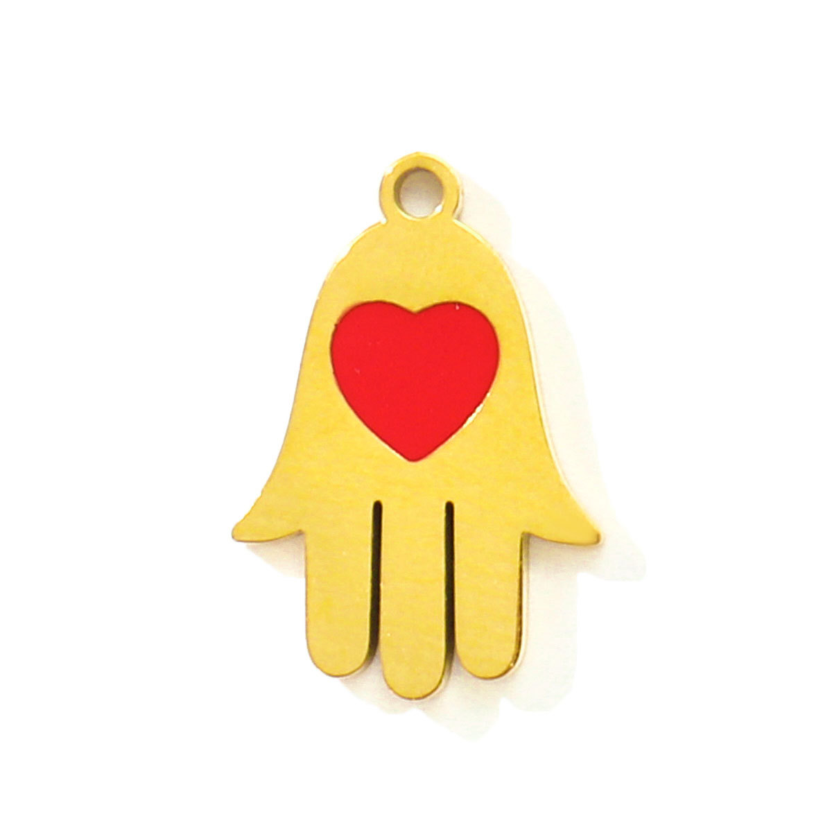 6pcs/pack Evil Eye Hamsa Hand Enamel DIY Bracelet Charms Dog Paw Necklace Pendants Stainless Steel Skate Shoes Jewelry