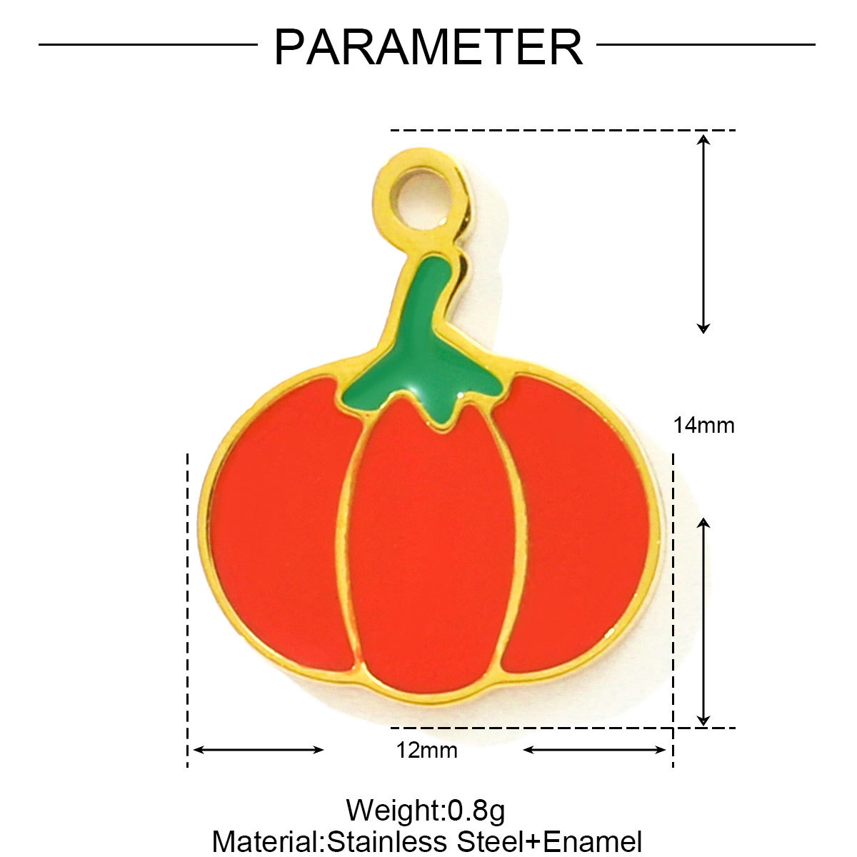 6pcs/pack Cute Enamel Pumpkin Garlic Pepper DIY Charms Stainless Steel Cabbage Corn Turnip Necklace Pendants Vegetable Jewelry