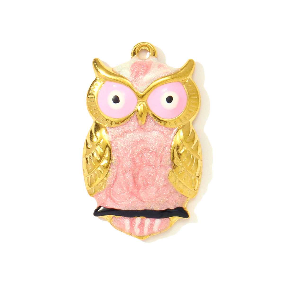 6pcs/pack Stainless Steel Star Enamel Owl DIY Earring Charms Painted Seahorse Necklace Pendants Woman Animal Jewelry Wholesale
