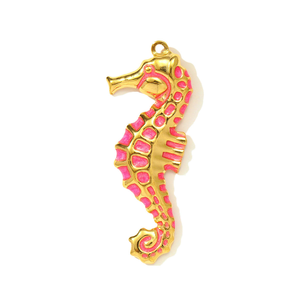 6pcs/pack Stainless Steel Star Enamel Owl DIY Earring Charms Painted Seahorse Necklace Pendants Woman Animal Jewelry Wholesale