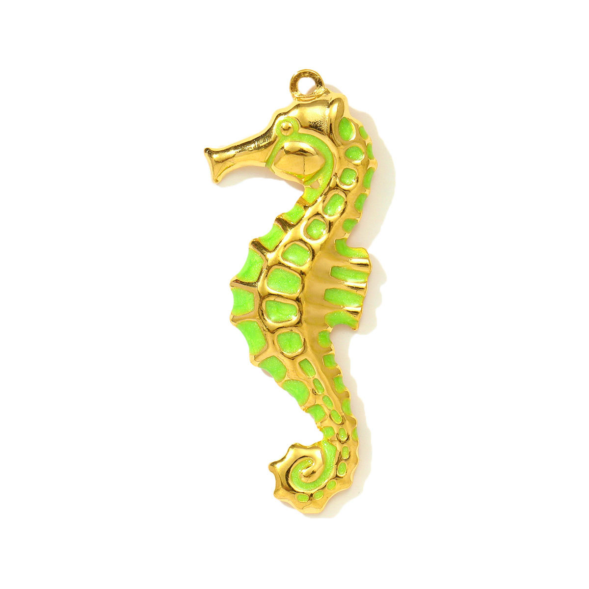 6pcs/pack Stainless Steel Star Enamel Owl DIY Earring Charms Painted Seahorse Necklace Pendants Woman Animal Jewelry Wholesale